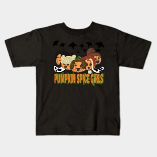 Pumpkin Spice Girls Kids T-Shirt